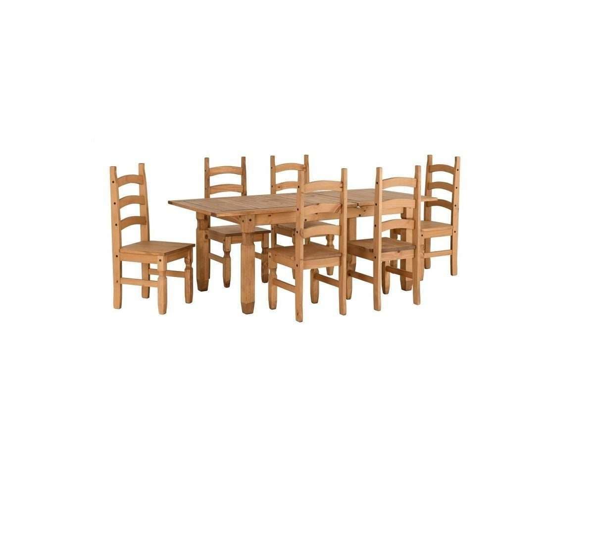 CORONA 6ft Dining Table chairs H75cm x D92cm x W182cm