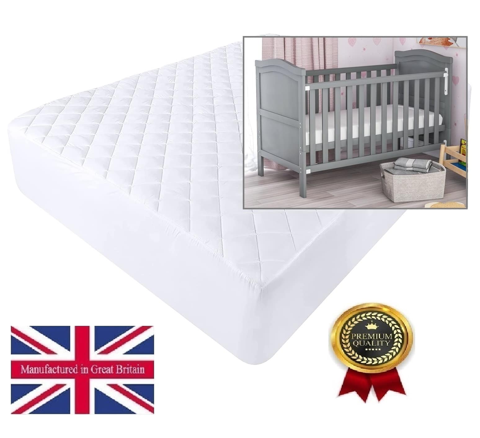 Cot Travel Cot Mattress Protector (Fitted)